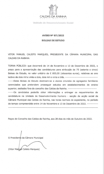 BOLSAS DE ESTUDO