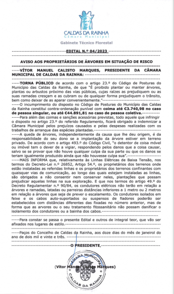Edital N&ordm; 04/2023