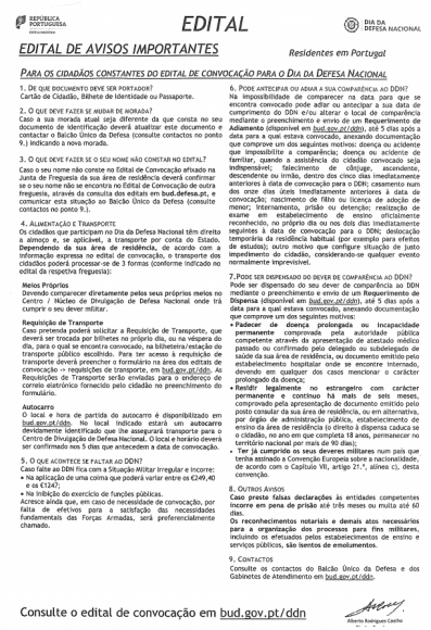 EDITAL - DIA DA DEFESA NACIONAL