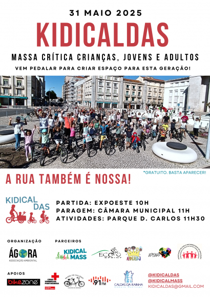 S&eacute;tima edi&ccedil;&atilde;o do Kidicaldas &eacute; s&aacute;bado dia 31 de maio!