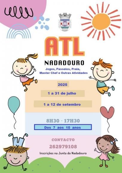 ATL Nadadouro - Abertas as inscri&ccedil;&otilde;es