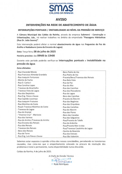 AVISO SMAS