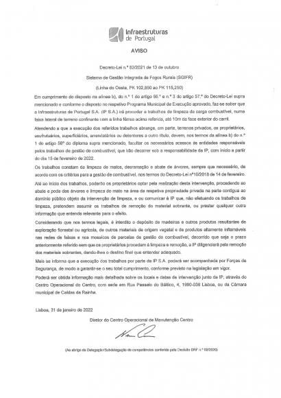 AVISO IMPORTANTE