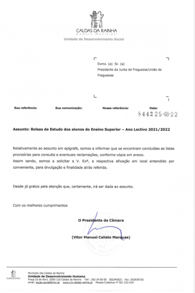 Bolsas de Estudo - Lista Provis&oacute;ria
